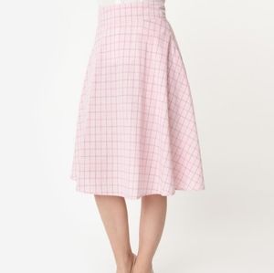 Unique Vintage Retro Vivien A-Line Skirt
